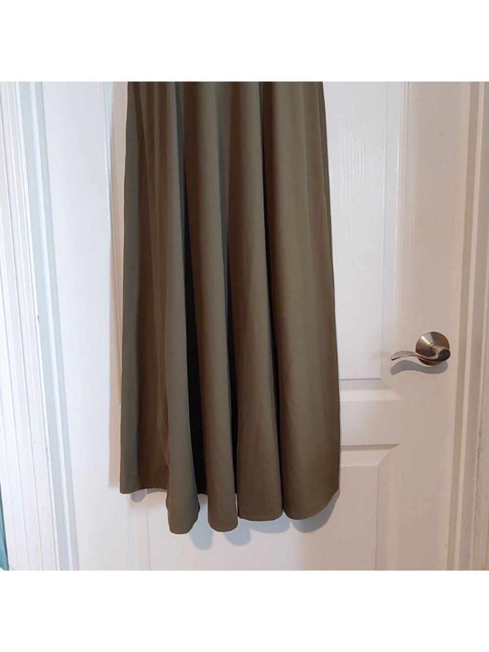 Halara Olive Twist Front Maxi Dress Travel Sleeveless Soft Stretch Minimalist Sh - Picture 7 of 11